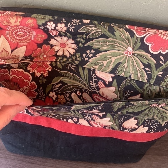 Handmade Quilted Floral Set Custom Shoulder Bag Matching Sunglass Phone Wristlet - Picture 8 of 12